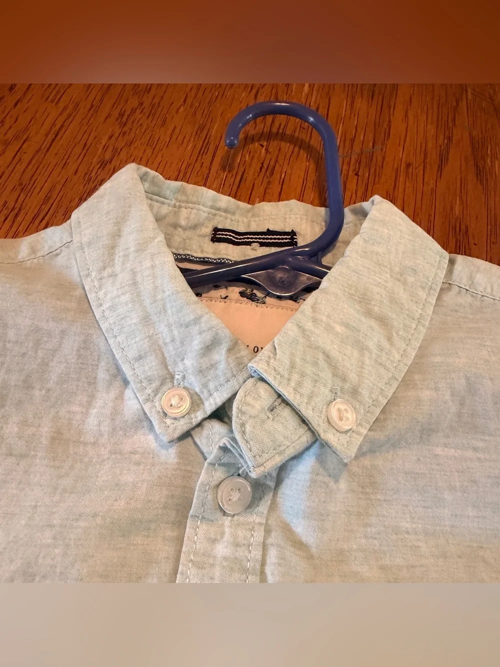 Denim & Flower Light Blue Button-Front Kids Sleep Sack